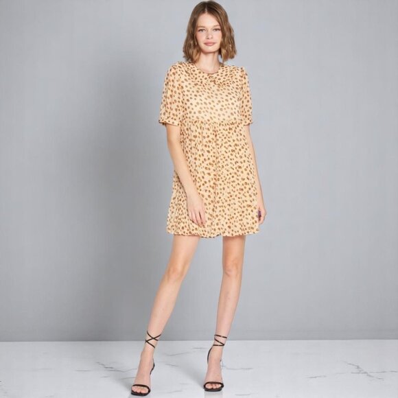 NWT En Saison Yuvi Mini Dress Natural - Picture 4 of 6